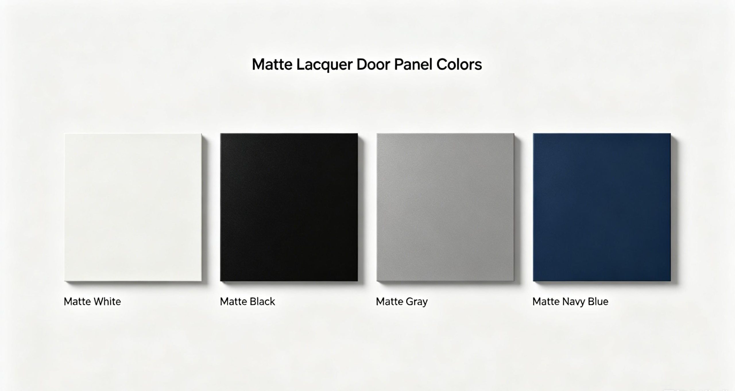 Matte Finish Cabinet Panel Swatches: Matte White,Black,Gray,Navy Blue Kitchen Cabinet Doors