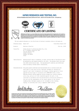 Bathtub cUPC Certificate