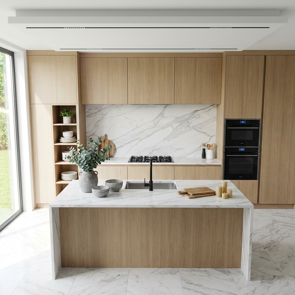 woodgrain aluminum baffle ceilings