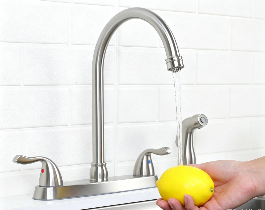3 Hole Kitchen Faucet with Side Sprayer