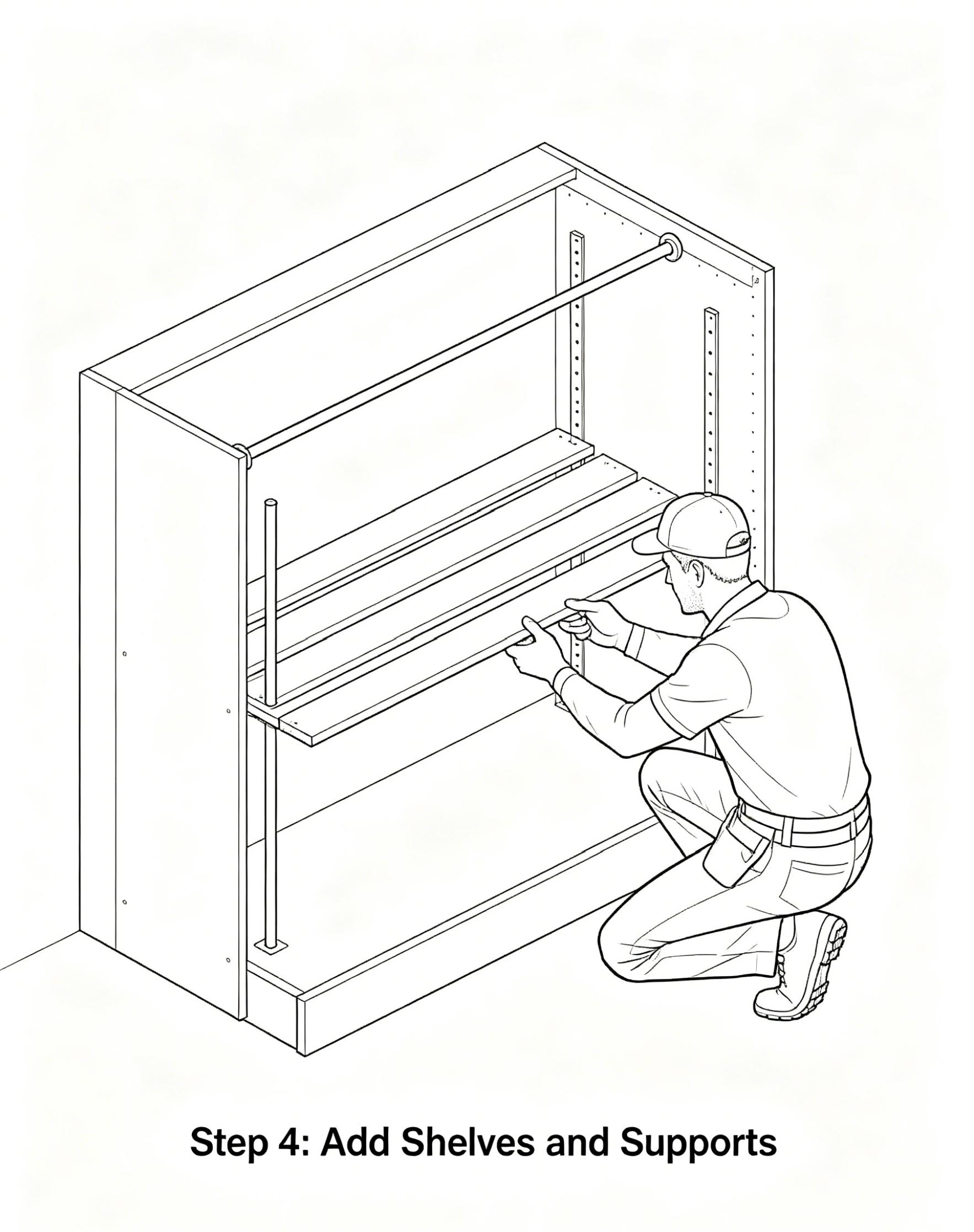 Add Shelves and Supports