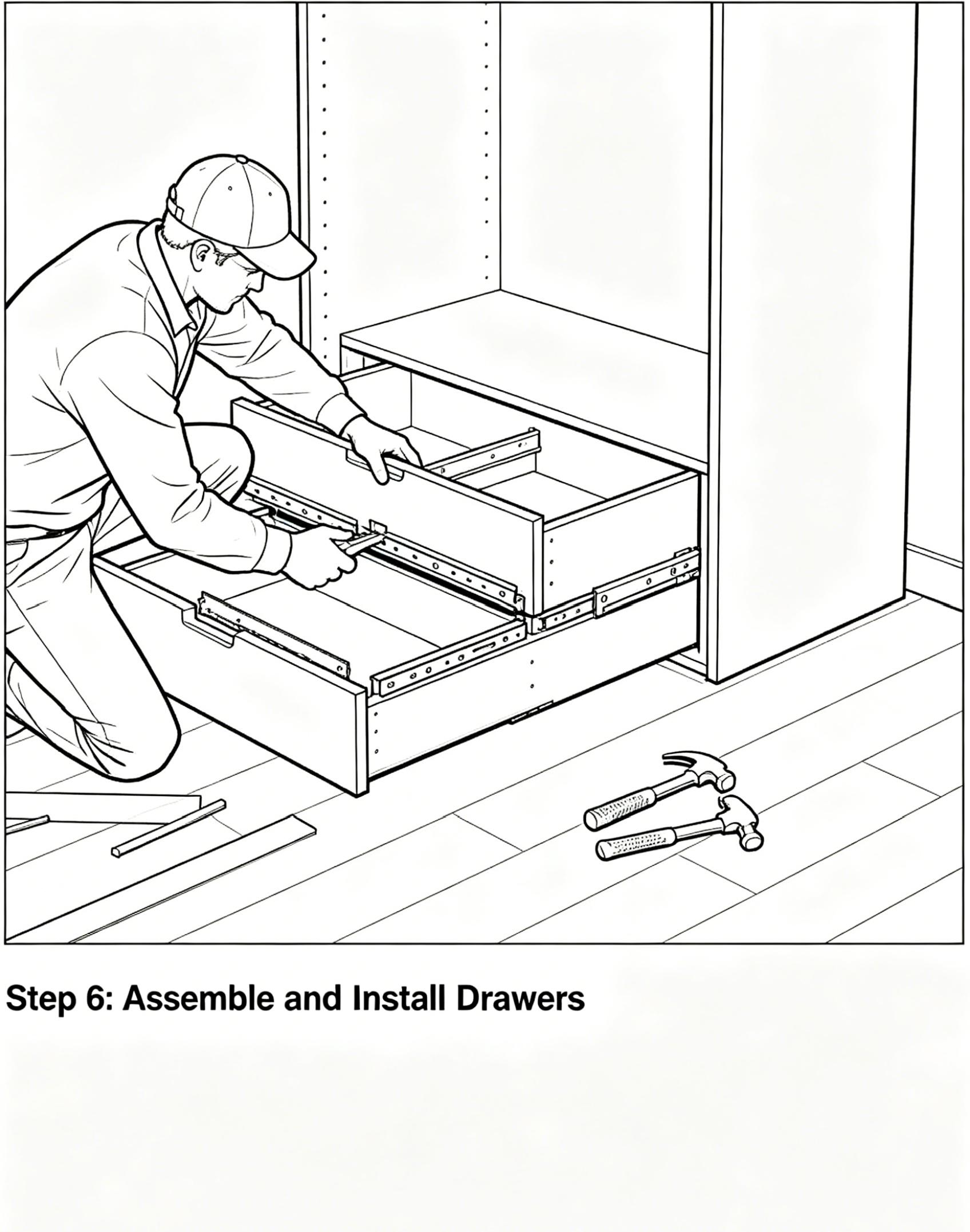 Assemble and Install Drawers