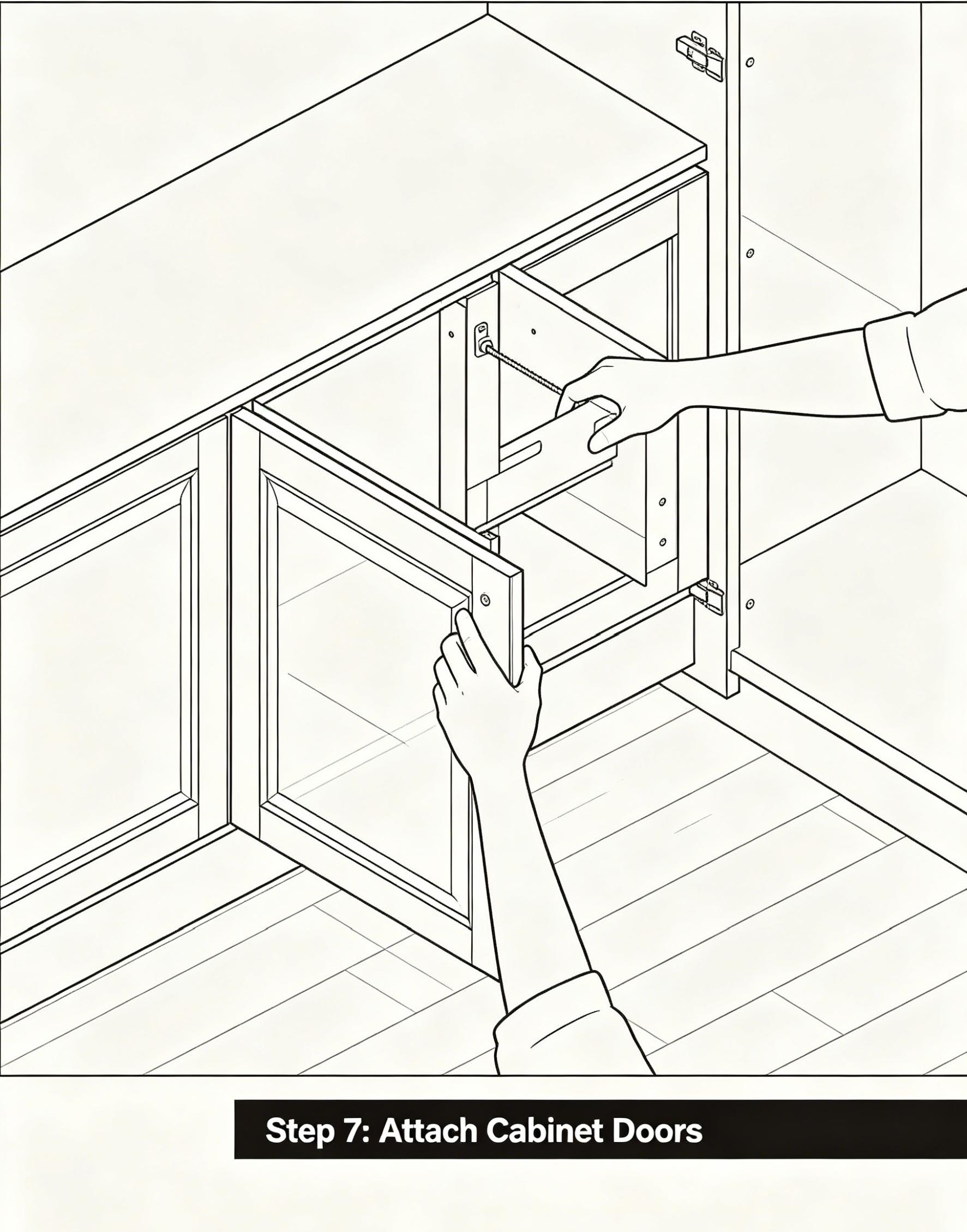 Attach Cabinet Doors