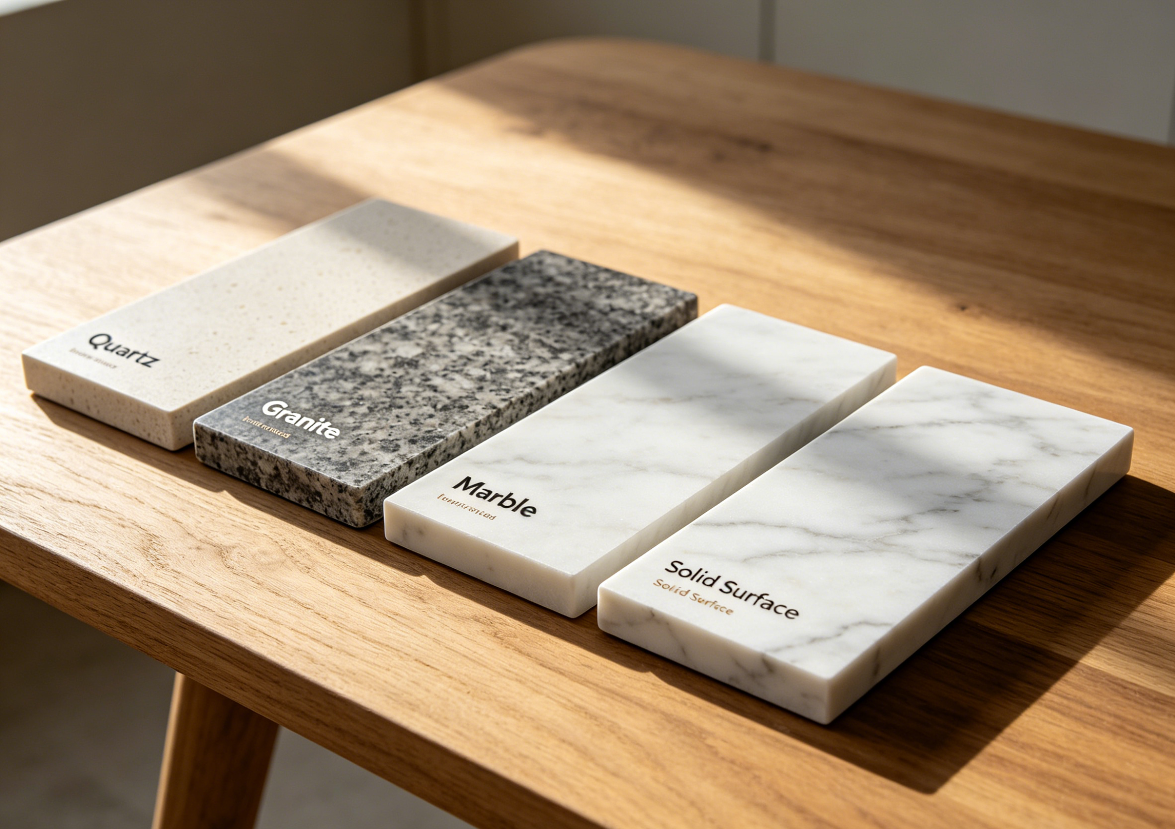 Countertop material comparison