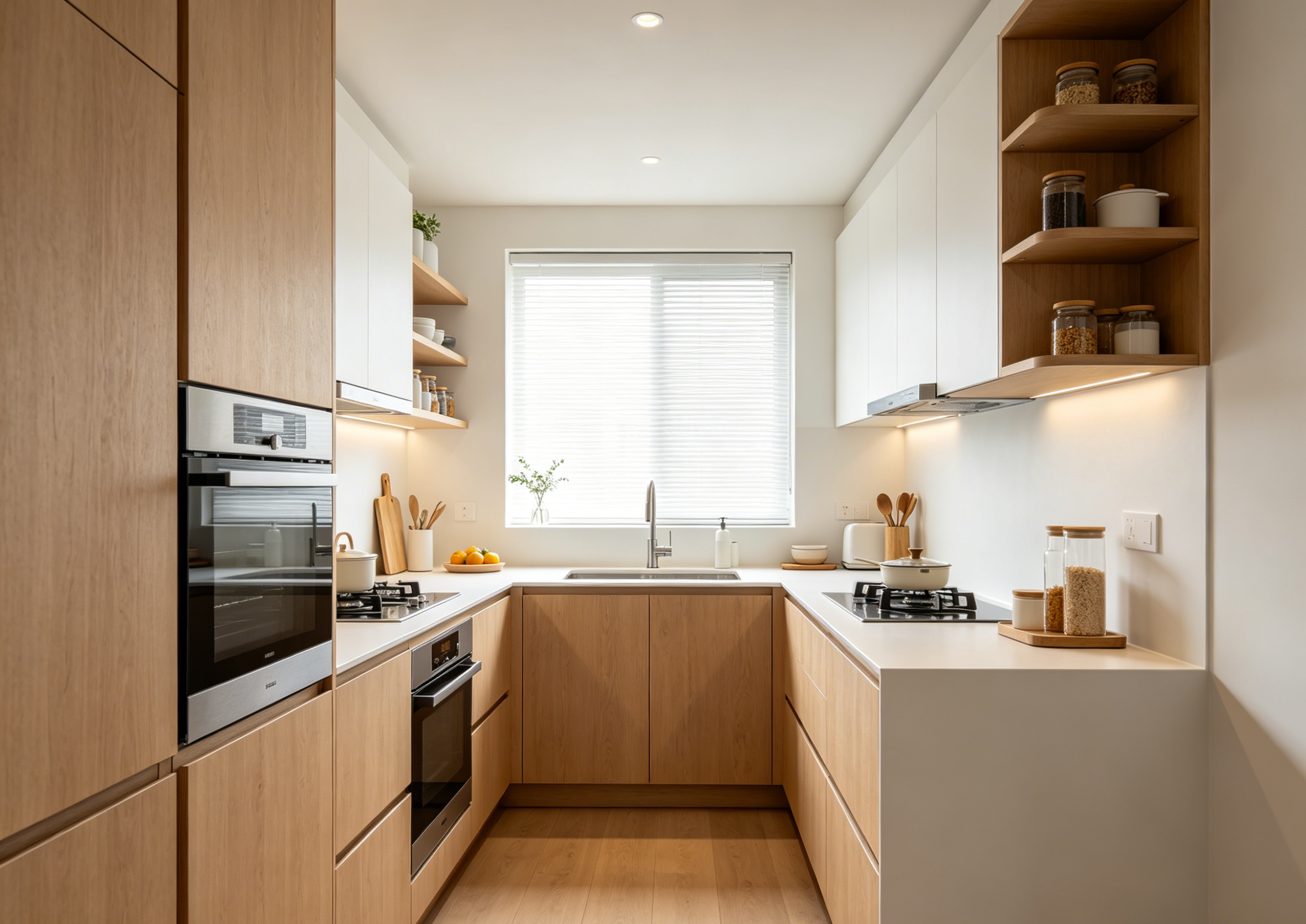 90 sq ft compact apartment kitchen renovation