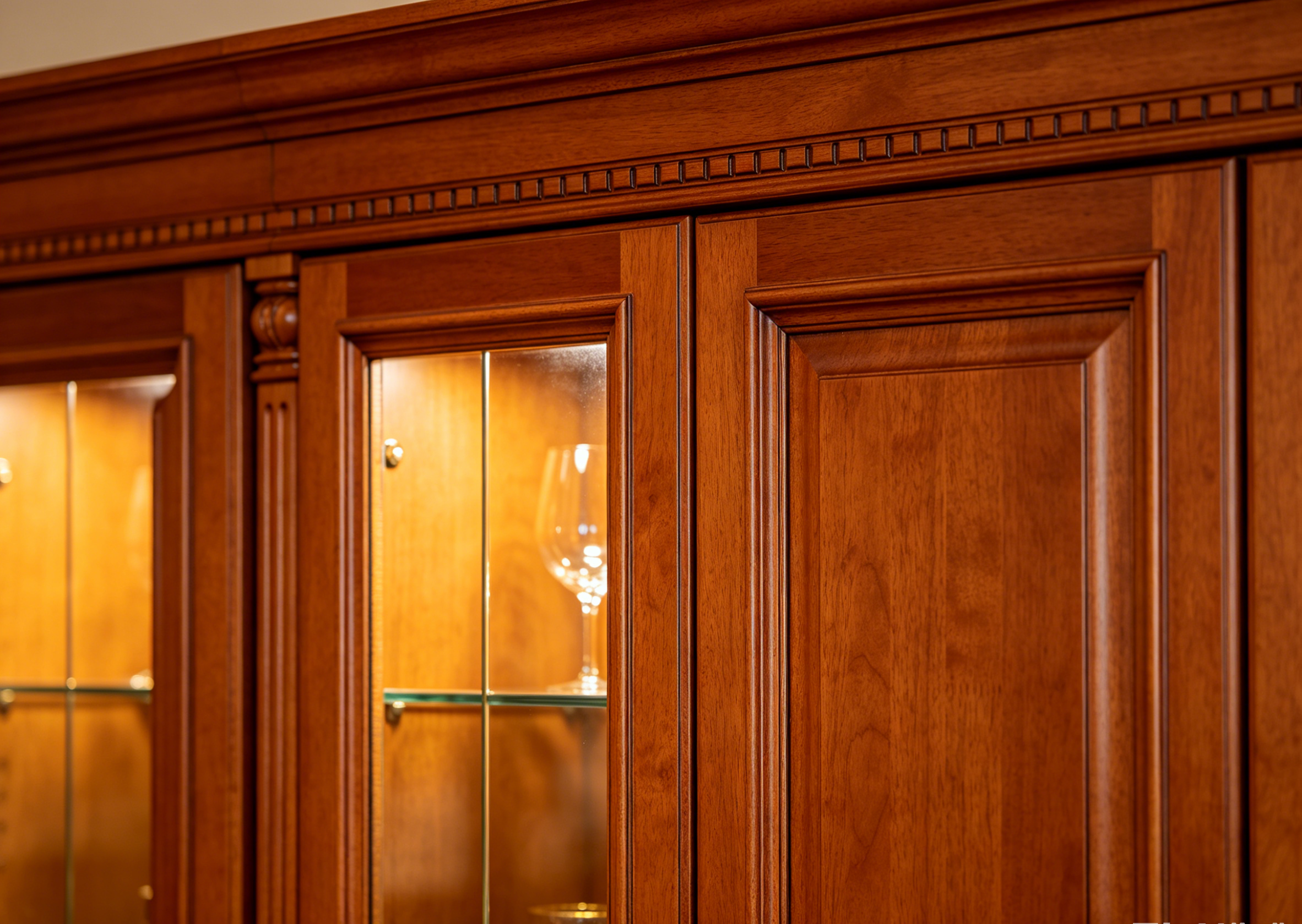 Traditional raised-panel cabinets