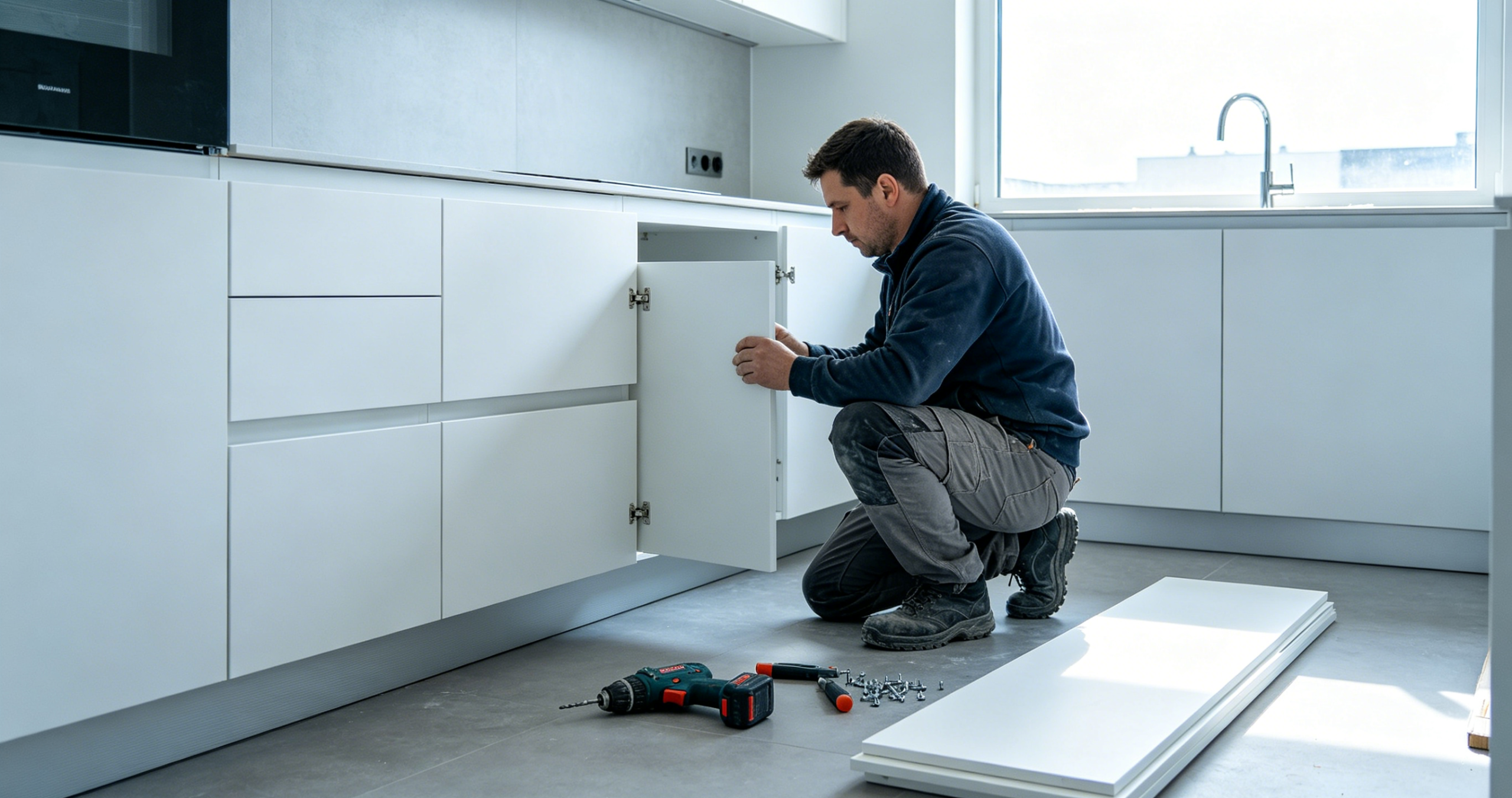 Installation of Kitchen Cabinet
