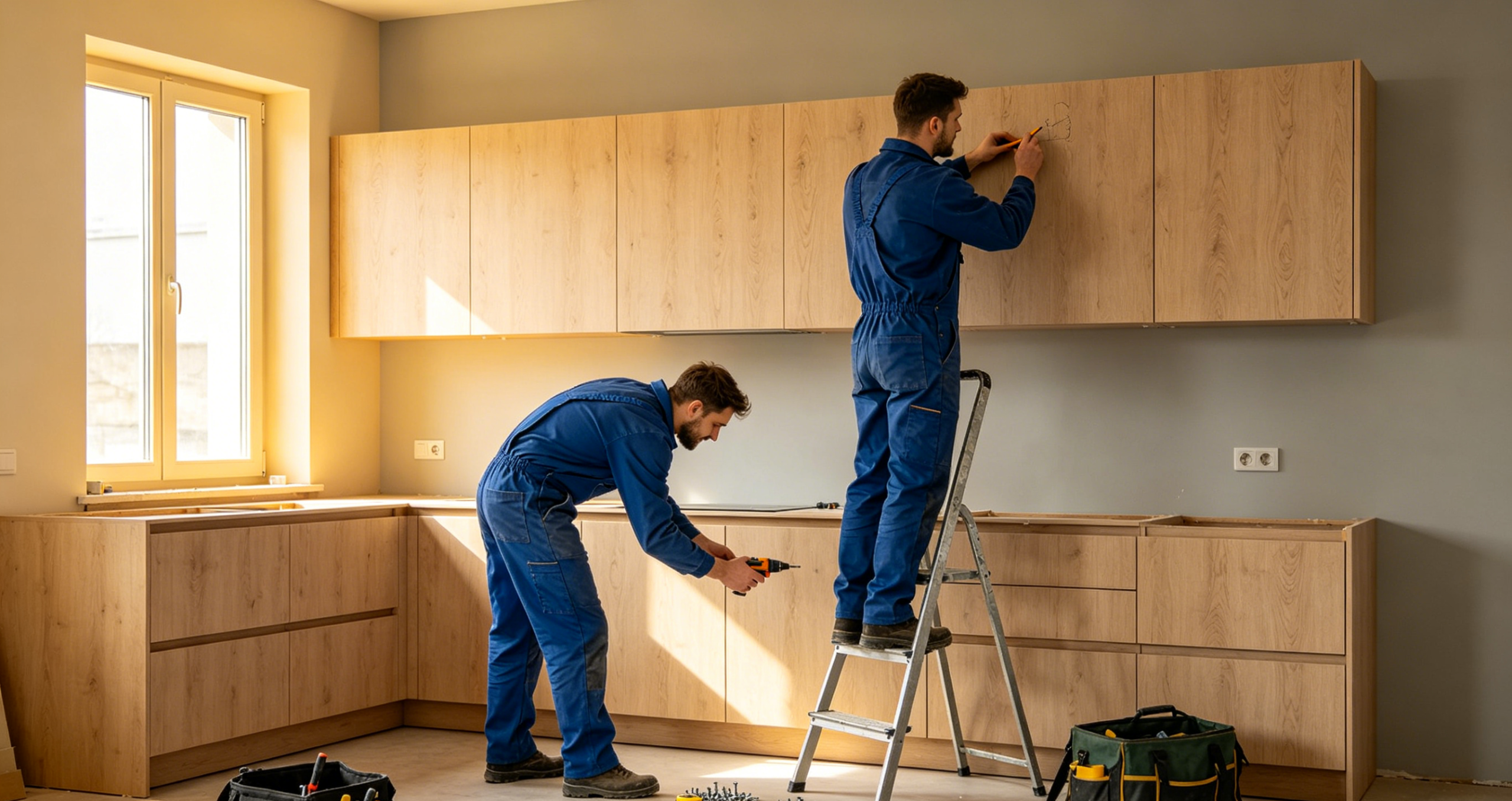 Installation of Kitchen Cabinet