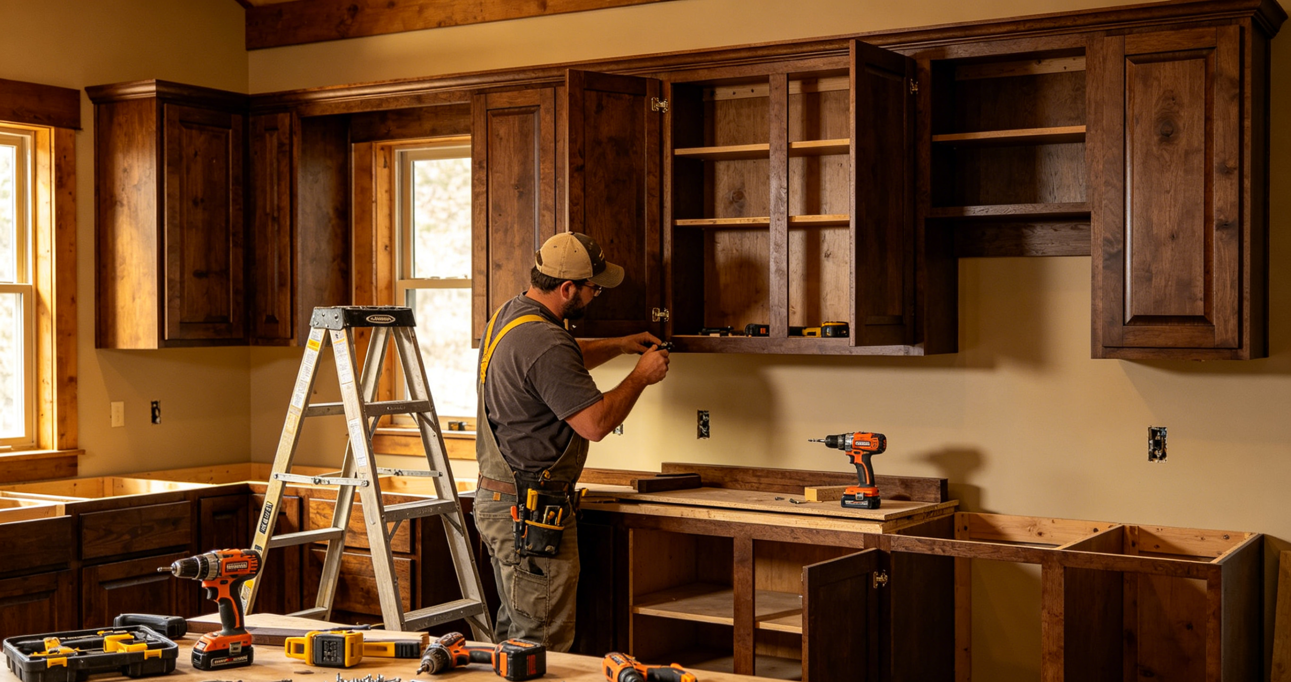 Installation of Kitchen Cabinet
