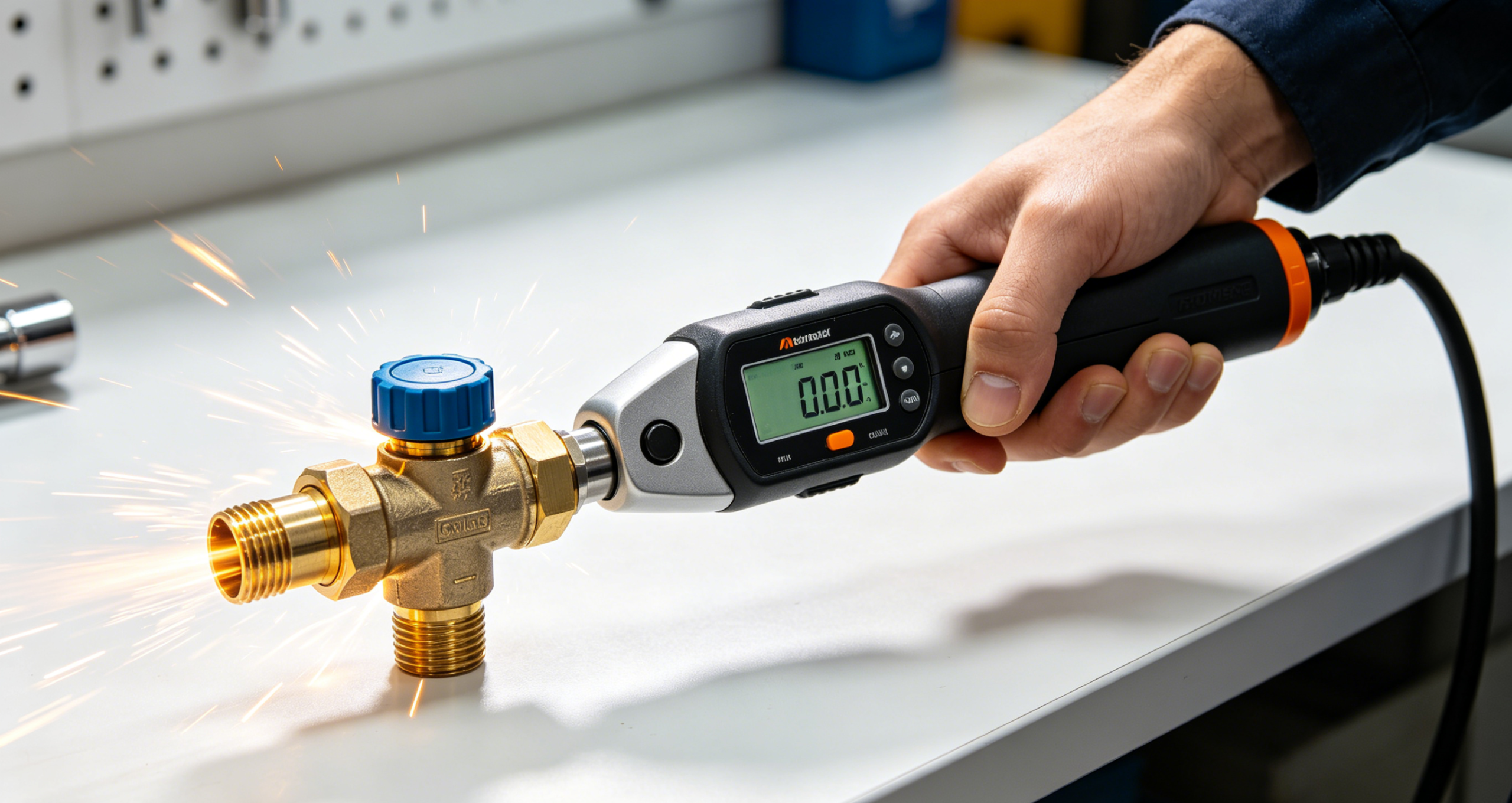 Precision torque tightening of gland nut