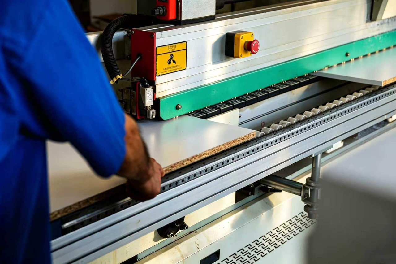 Automatic edge banding machine seal cabinet panel side for moisture proof