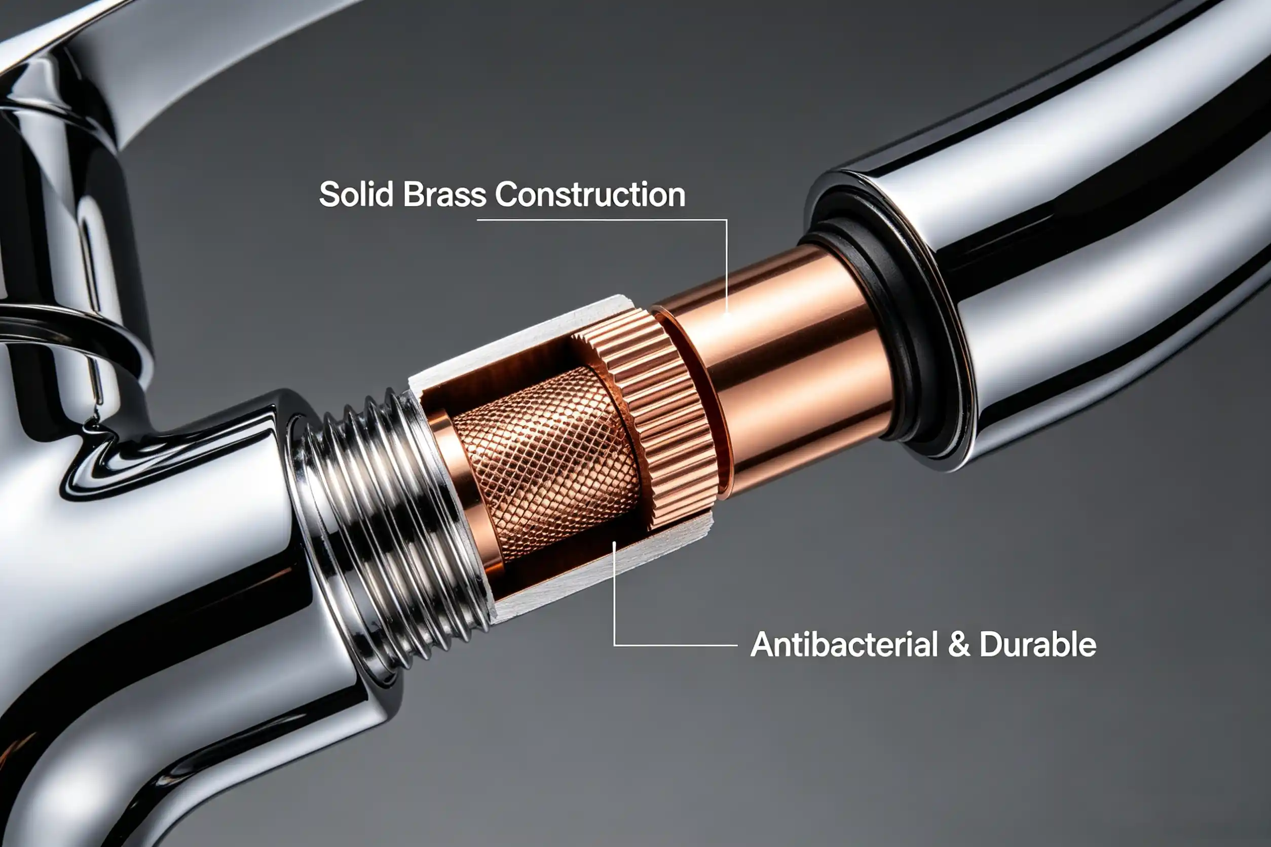 Solid brass construction