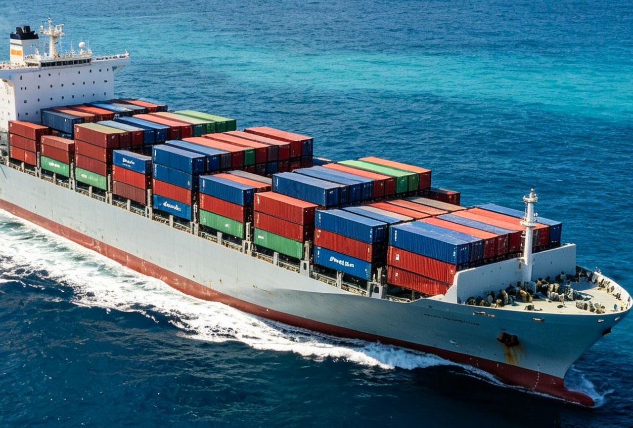 Container vessel load cabinet cargo for USA & Canada ocean delivery